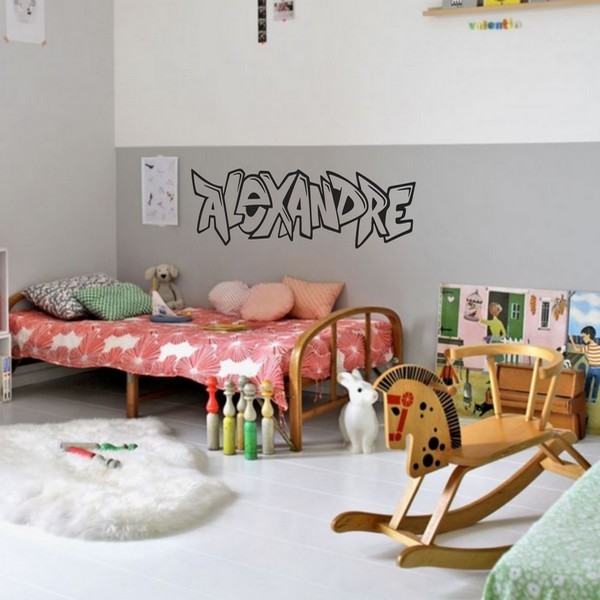 Exemple de stickers muraux: Alexandre Graffiti